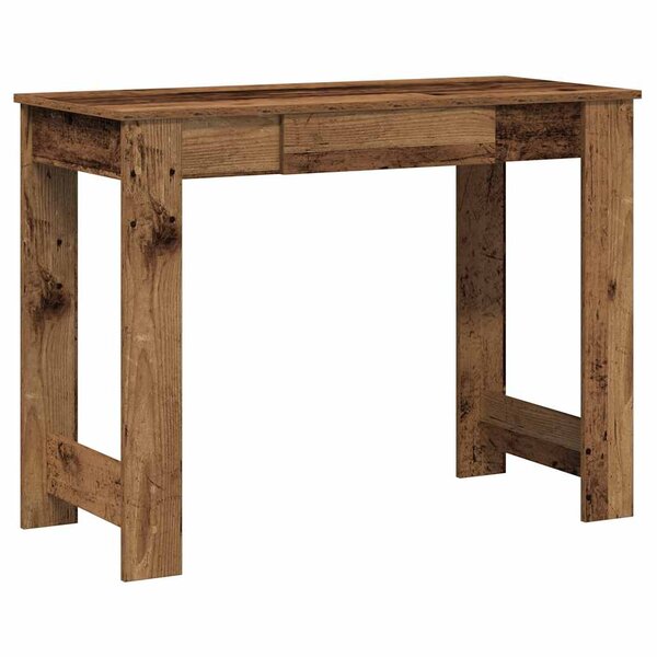 vidaXL Bureau vieux bois 100x45x75 cm bois d'ingénierie