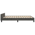 vidaXL Cadre de lit sans matelas gris foncé 140x200 cm velours