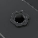 vidaXL Étagères murales 2 Pièces 100x23 5x3 cm noir acier inoxydable