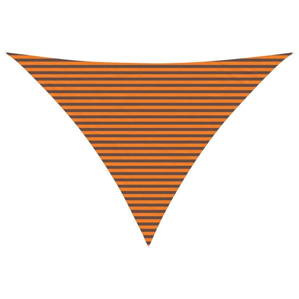 vidaXL Voile d'ombre Orange et marron 5 x 5 x 6 m