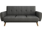 Canapé clic-clac "Ariana" - 212.5 x 84 x 81 cm - 3 Places - Gris clair