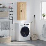 vidaXL Armoire murale chêne sonoma 34 5x34x90 cm bois d'ingénierie