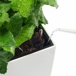 LECHUZA Jardinière Cubico 22 ALL-IN-ONE blanc brillant