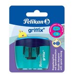 Taille-crayon 2 trous griffix  sur carte blister PELIKAN