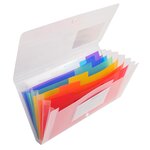 Trieur Midi 7 Compartiments En Polypropylène Crystal - 14x26cm - Cristal - X 5 - Exacompta