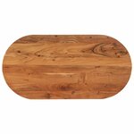vidaXL Dessus de table 120x60x2 5 cm ovale bois massif d'acacia
