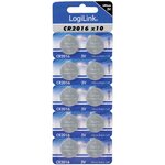Blister de 10 piles bouton lithium 'Ultra Power' CR2016 LOGILINK