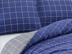 Parure de lit bleue TRENDY 240 x 220 cm