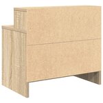 vidaXL Table de chevet avec tiroir chêne sonoma 51x31x47 cm