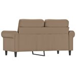 vidaXL Canapé à 2 places Cappuccino 120 cm Similicuir