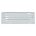 vidaXL Lit surélevé de jardin 160x80x44 cm Acier galvanisé Argenté