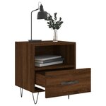 vidaXL Tables de chevet 2 Pièces chêne marron 40x35x47 5 cm
