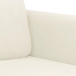 vidaXL Ensemble de canapés 2 Pièces crème velours