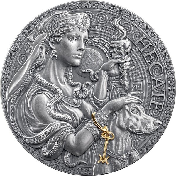 Pièce de monnaie en Argent 2000 Francs g 62.2 (2 oz) Millésime 2025 Great Greek Mythology HECATE