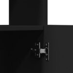 vidaXL Buffet haut noir 63x33x100 cm bois d'ingénierie