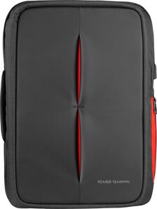 Sac à dos ordinateur portable mars gaming mb2 17,3"max (noir/rouge)