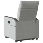 vidaXL Fauteuil inclinable gris nuage tissu