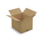 Caisse carton brune simple cannelure raja 40x33x30 cm (lot de 25)