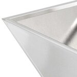 vidaXL Lot de 5 bols de jardin   40x40x15 cm en inox.