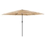 vidaXL Parasol de jardin avec mât en acier marron 288x288x225 cm