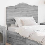 vidaXL Tête de lit Gris Sonoma 90 cm Bois d'ingénierie