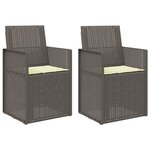 vidaXL Chaises de jardin salle à manger PP