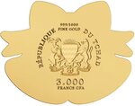 Pièce de monnaie en Or 3000 Francs g 0.031 (1/1000 oz) Millésime Gold Gift GOLDEN BELLS 1/1000
