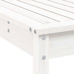 vidaXL Ensemble de bar de jardin 9 Pièces blanc bois de pin massif