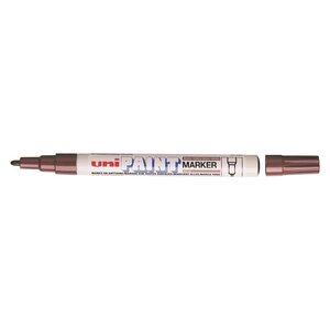 Marqueur PAINT Marker PX21 pointe conique fine 0,8 - 1,2mm Marron x 12 UNI-BALL