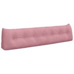 vidaXL Coussin de Dos Rose 200 x 24 x 50 cm Velours