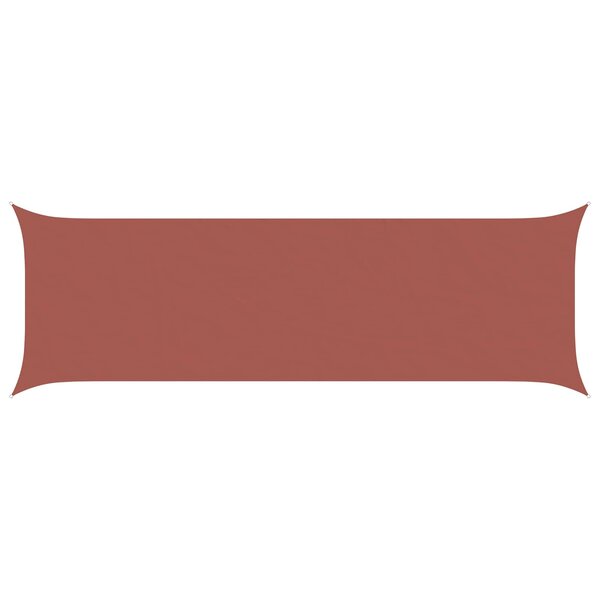 vidaXL Voile d'ombre Terre cuite 6 x 2 m 100   polyester Oxford