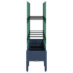 vidaXL Jardinière avec treillis bleu gris 160x40x142 5 cm PP