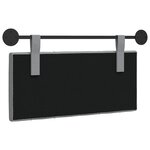 vidaXL Tête de lit suspendue Gris clair Tissu