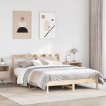 vidaXL Cadre de lit sans matelas 140x200 cm bois massif de pin