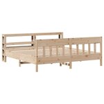 vidaXL Cadre de lit sans matelas 200x200 cm bois massif de pin
