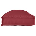 vidaXL Coussin pour banc de palette Bordeaux 110 x 40 x 8 cm