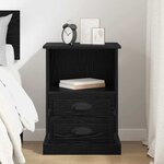 vidaXL Cabinet de chevet Chêne noir 36 x 43 x 60 cm Bois d'ingénierie