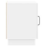 vidaXL Table de chevet Blanc brillant 43 x 34 5 x 47 cm