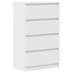vidaXL Buffet Blanc 60x35x98 5 cm Bois d'ingénierie
