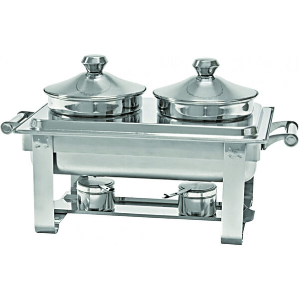 Chauffe plats avec marmites 2 x 4 l - stalgast -  - acier inoxydable8660 x335x400mm