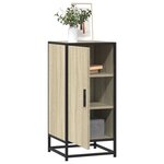 vidaXL Buffet chêne sonoma 35 5x35x76 cm bois d'ingénierie et métal