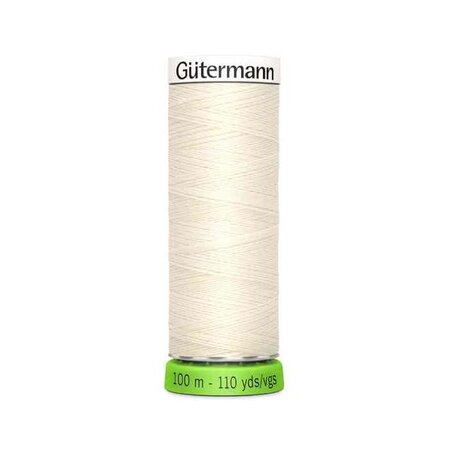 Gütermann Fil à coudre 'Allesnäher' rPET, 100 m, couleur: blanc 1 GÜTERMANN