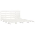 vidaXL Cadre de lit blanc 120x200 cm bois de pin massif