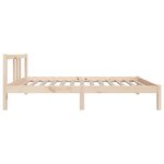 vidaXL Cadre de lit sans matelas bois massif 90x190 cm