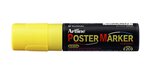 Marqueur 'PosterMarker Tempera' 'EPP20' pointe carrée 20 mm jaune fluo ARTLINE