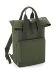 Sac à dos urbain rolltop et poignées - 14 litres - BG118 - vert olive