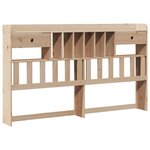 vidaXL Lit bibliothèque sans matelas 180x200 cm bois massif de pin