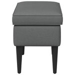 vidaXL Pouf Gris foncé 55 x 35 x 41 cm Tissu