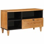 vidaXL Meuble TV Marron clair 80 x 33 x 46 cm bois de manguier massif