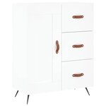 vidaXL Buffet blanc 69 5x34x90 cm bois d'ingénierie